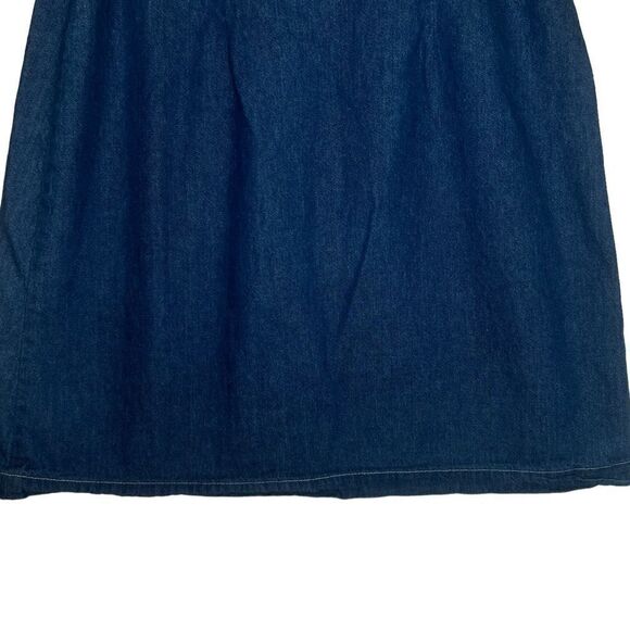 VINTAGE Orvis Denim Skirt size 10 made in USA 100% cotton - Picture 5 of 15